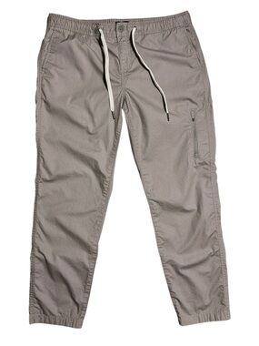 Quince Organic Cotton Stretch Ripstop Straight Pant In Morel Gray Sz M